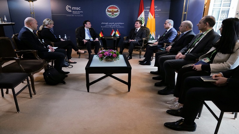 سه‌رۆك نێچیرڤان بارزانى و دوو گرووپى په‌رله‌مانتارانى ئه‌ڵمانى كۆبوونه‌وه‌